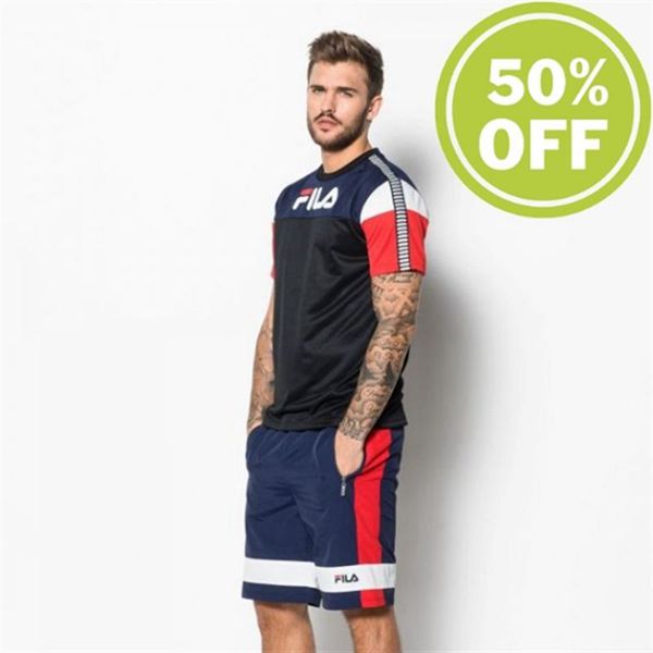 Camisetas Fila Homem Branco - Fila Garret Tee Loja Online Portugal,QWIU-97042